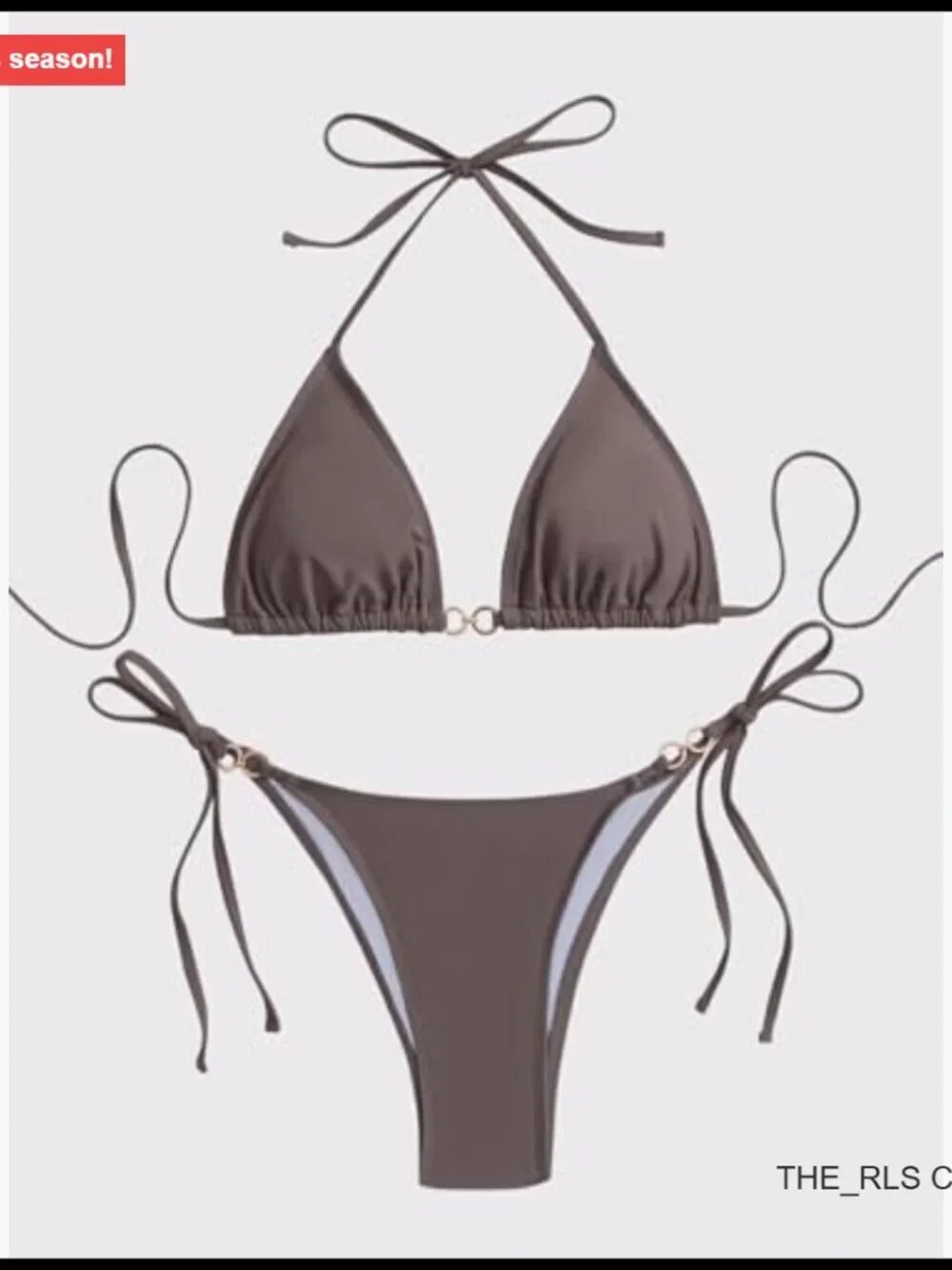 Cheeky Triangle String Bikini Set 80% Nylon 20% Elastane